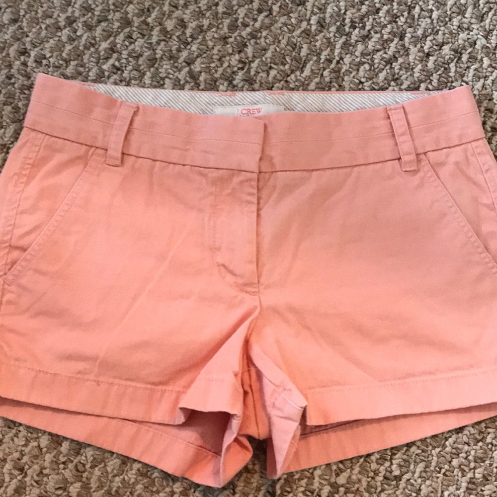 J. Crew Factory Peach 3 in Chino Shorts Sz 4
